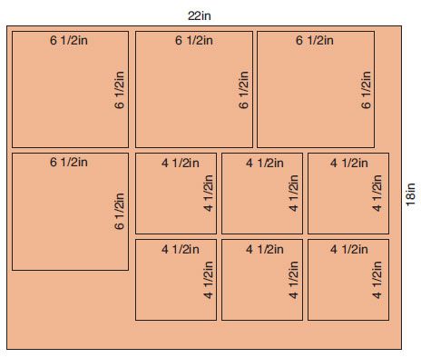 Figure 1: Layout for cutting the background